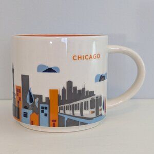 Starbucks Chicago USA Ceramic Coffee Mug - 2014 You are Here Collector Series